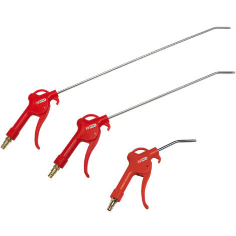KS Tools - Jeu de 3 soufflettes avec buse 100 mm - 330 mm - 510 mm - Raccord 1/4'' - 515.1921