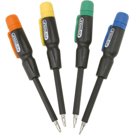 KS Tools - Jeu de 4 tournevis éléctroniques 4 en 1 - 911.2175