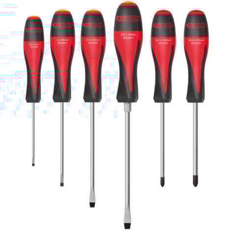 KS Tools - Jeu de 6 tournevis ULTIMATE, Fente - PH - 922.6020