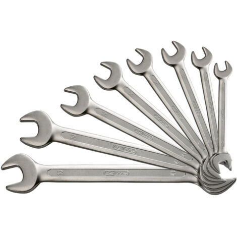 KS Tools - Jeu de 8 clés à fourches métriques - en boîte - 517.1120