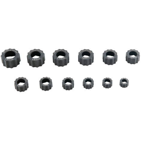 KS Tools - Jeu de bagues d’extraction pour écrous âbimés, 12 pièces - 913.1415