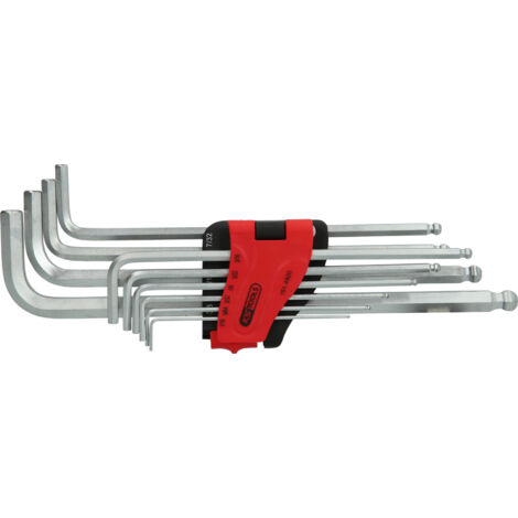 KS Tools Jeu de clés à douille hexagonale à boule, XL, 10 pcs.