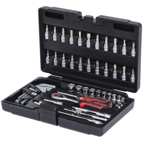 KS TOOLS Jeu de clés à douilles 1/4" 51 pces - 911.0651