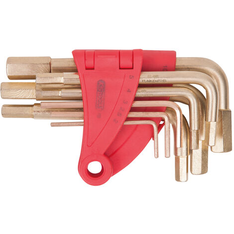 KS Tools - Jeu de clés mâles sur support BRONZEplus, 9 pièces - 963.1513