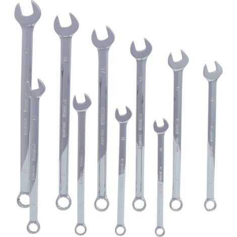 KS Tools Jeu de clés mixtes CHROMEplus, extra longues, 10 pcs.