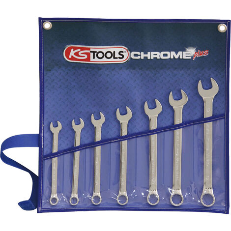 KS TOOLS Jeu de clés mixtes inclinées CHROMEplus, 7 pcs pouce ( 518.3020 )
