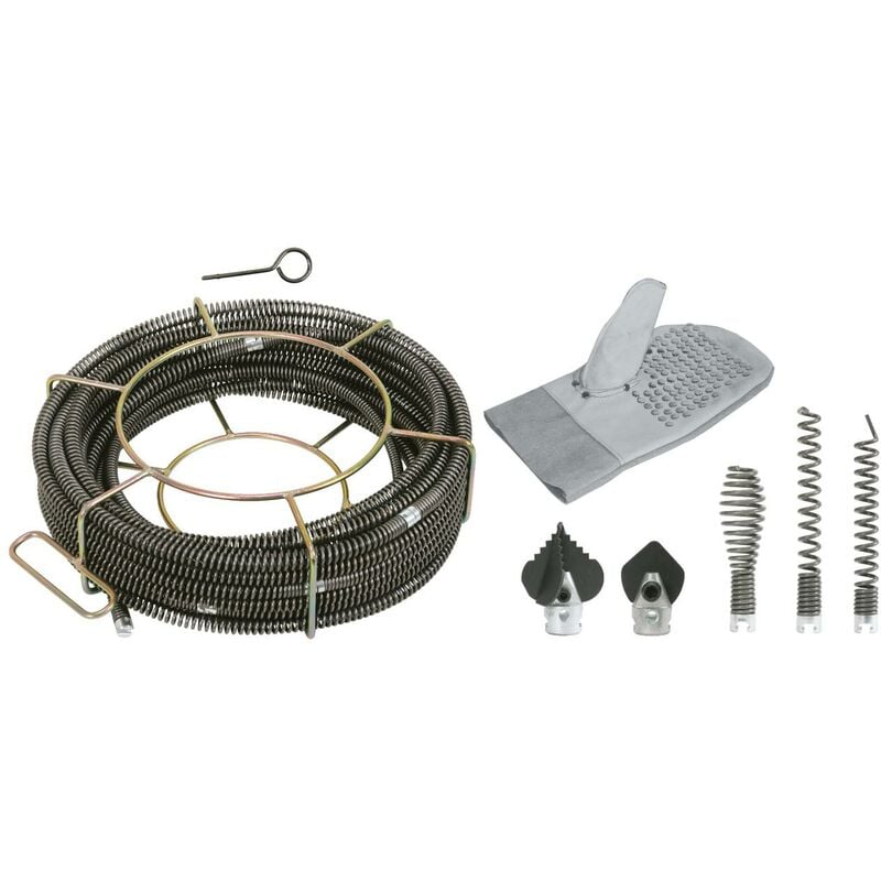 Kstools - Jeu de déboucheur de canalisations ø 16mm, 13 pcs