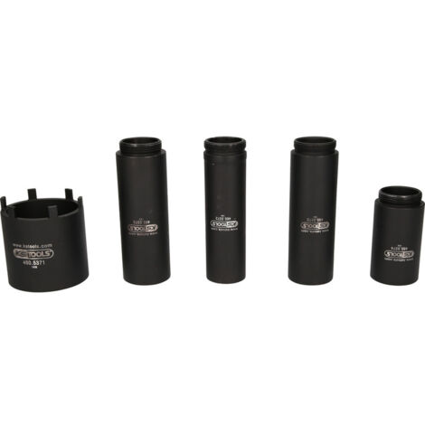 KS Tools - Jeu de douille à 6 ergots Ø 63 mm avec 4 tubes de centrage pour Mercedes, 5 pcs - 460.5370