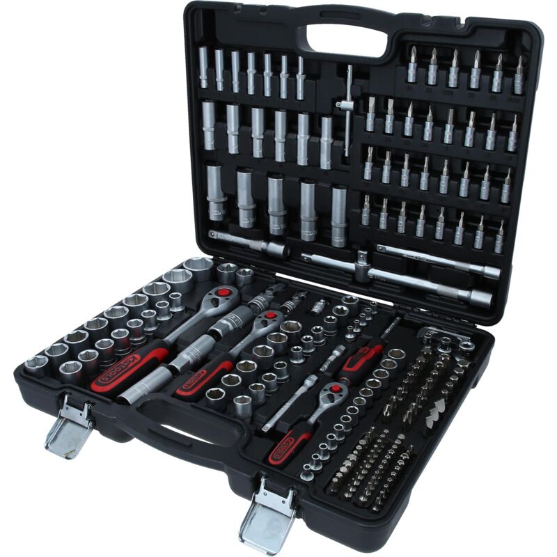 1/4' + 3/8' + 1/2' Coffret de douilles, 195 pièces