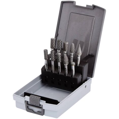 KS Tools Jeu de fraises HM, coffret PVC, 10 pcs.