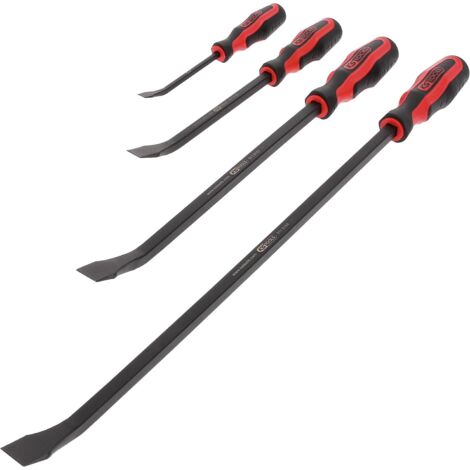 KS TOOLS 911.8100 Jeu de pince levier plate coudée à poignée L.200-300-450-600mm 4pcs