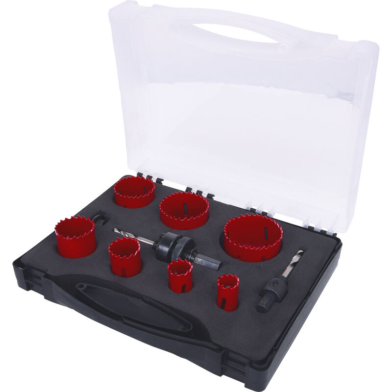 KS TOOLS Coffret de scies cloches pour les installateurs sanitaires, 9 pcs ( 129.5575 )