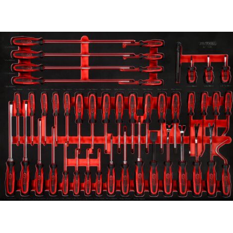 KS TOOLS Jeu de tournevis en mousse 46 pièces - 821.0046