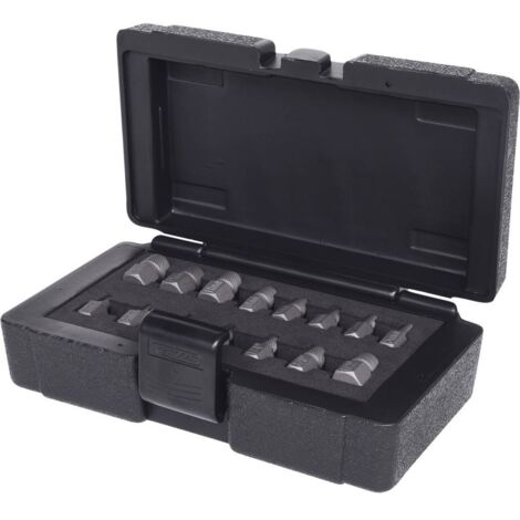 Ks Tools – Jeu d'extracteurs de vis creuses 15 pcs – Acier spécial – Conception extra-courte pour espaces restreints – Coffret robuste - D288292