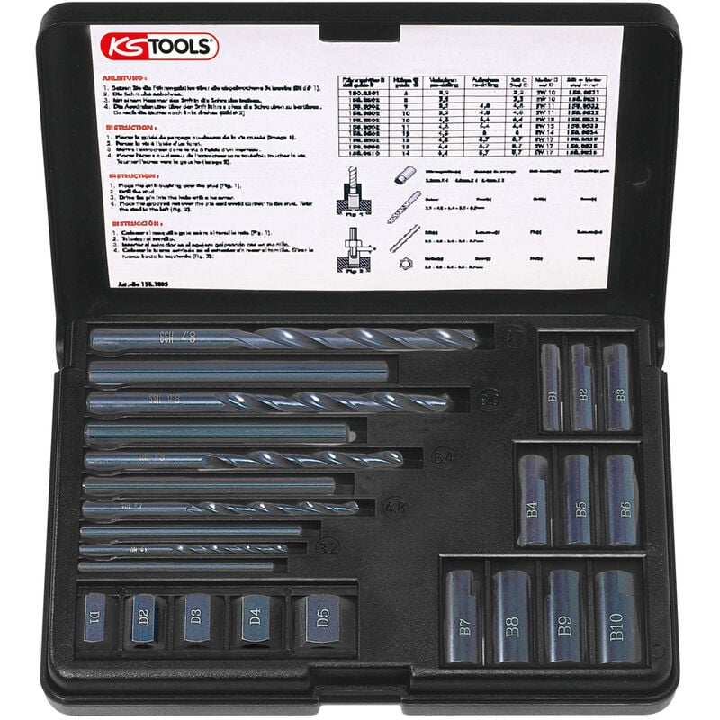 Kstools - ks tools 150.1305 jeu pour extraction de goujons