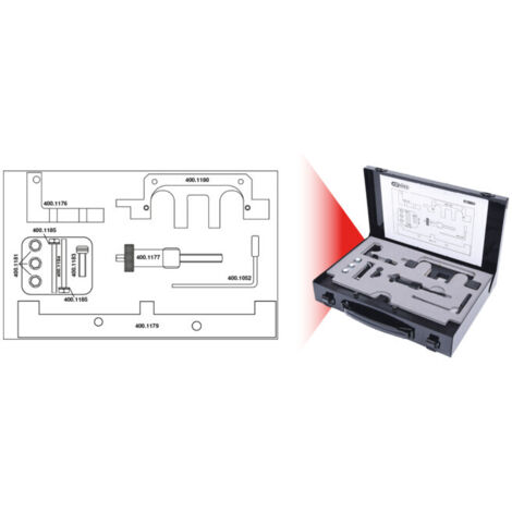 KS Tools Jeu d'outils de réglage moteur pour BMW, 14 pcs.