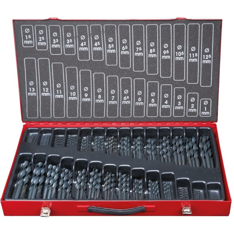 

KS TOOLS Juego de brocas helicoidales HSS-R, 230 pzs, 1-13mm