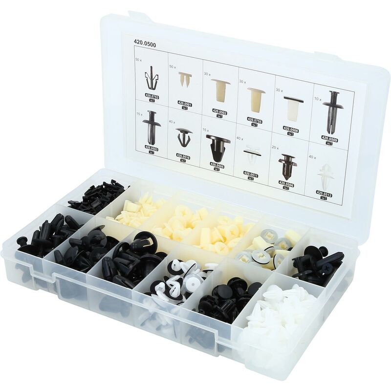 

Kstools - KS TOOLS Juego de clips de sujeción - Mitsubishi, 370 pzs