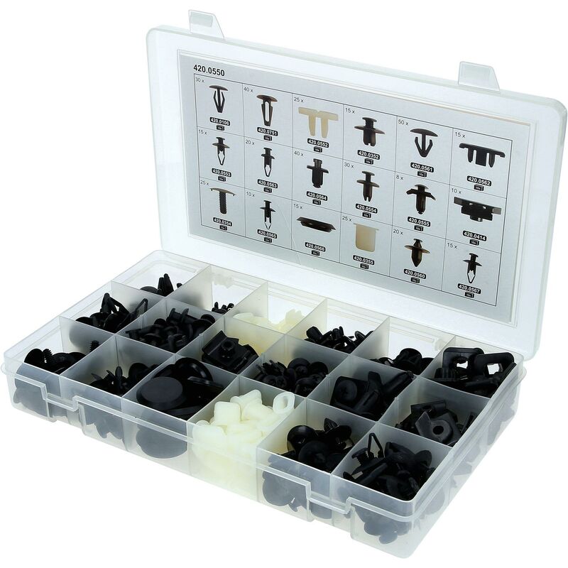 

Kstools - KS TOOLS Juego de clips de sujeción - Nissan, 408 pzs