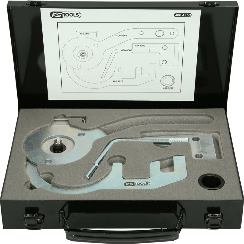 

KS TOOLS Juego de herramientas de reglaje de motores para BMW / Mini, 6 pzs