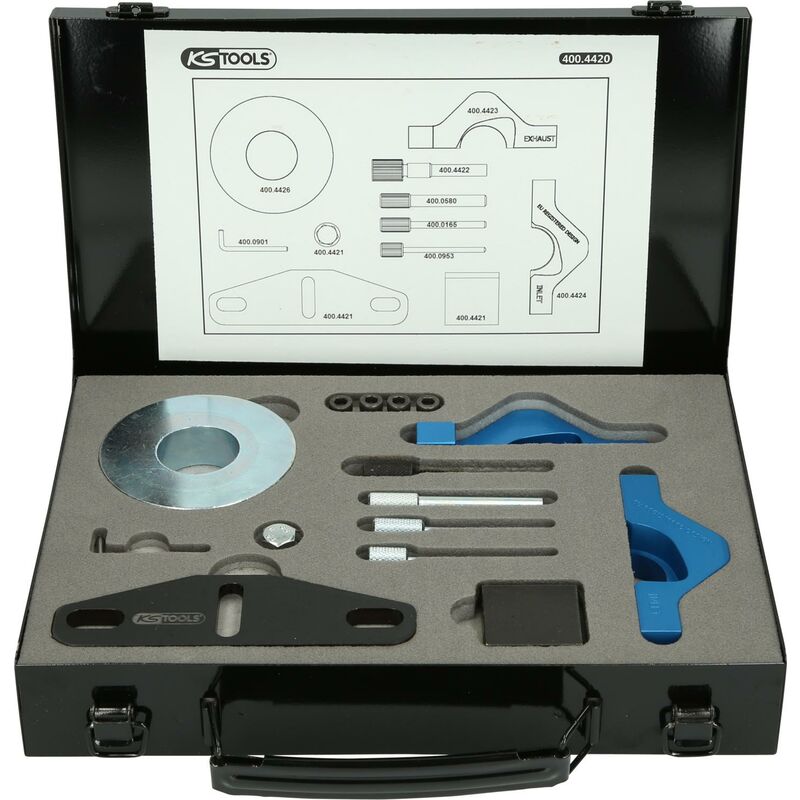 

KS TOOLS Juego de herramientas de reglaje de motores para Ford, 9 pzs