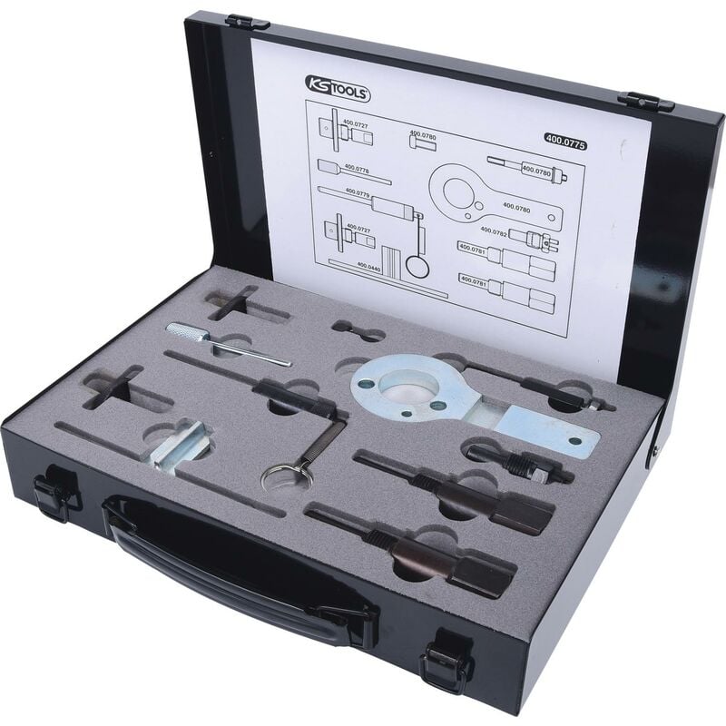 

Kstools - KS TOOLS Juego de herramientas de reglaje de motores para GM / Opel / Saab, 11 pzs