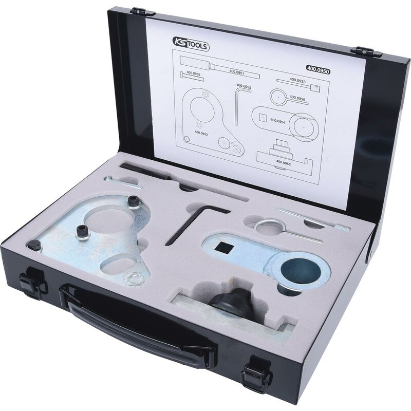 

KS TOOLS Juego de herramientas de reglaje de motores para Nissan / Renault, 8 pzs