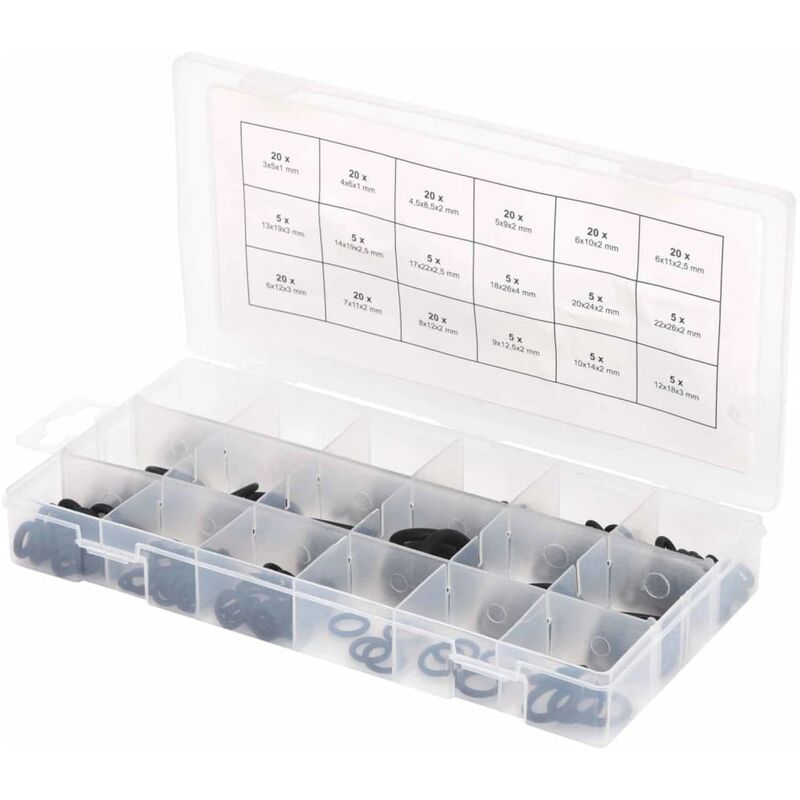 

KS Tools Juego de juntas tóricas internas 225 piezas 3-22 mm