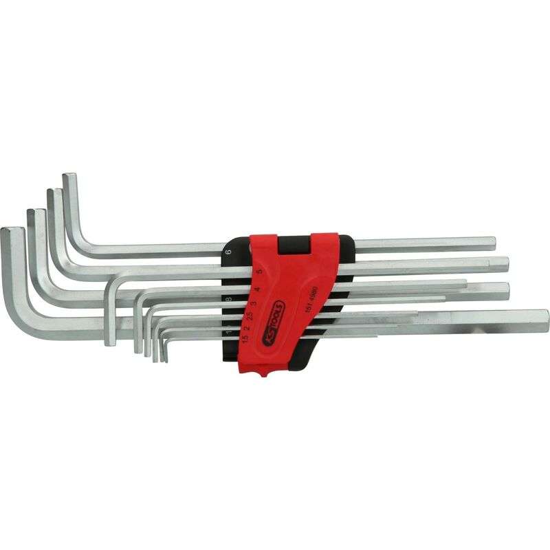 

Kstools - KS TOOLS Juego de llaves Allen, extralargas, 10 pzs