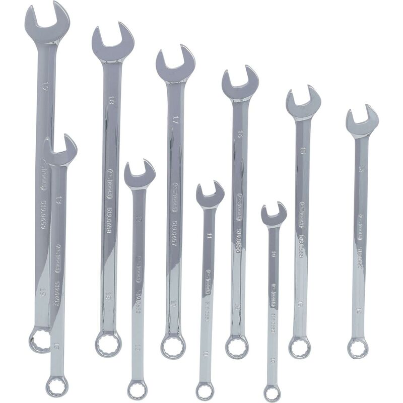 

Kstools - KS TOOLS Juego de llaves combinadas CHROMEplus, XLs, 10 pzs
