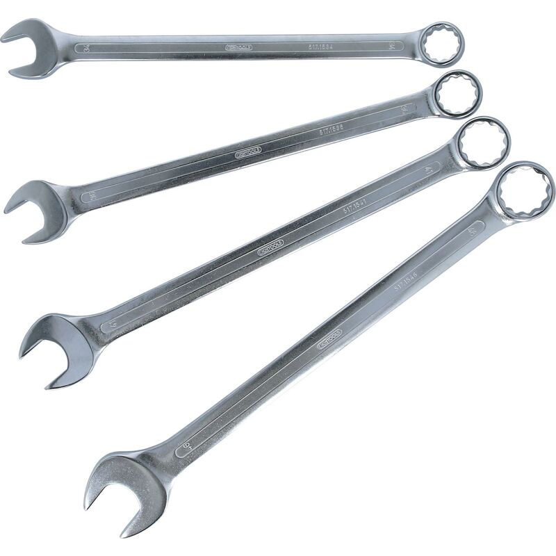 

Kstools - KS TOOLS Juego de llaves combinadas, extralargas, 4 pzs, 34-46mm