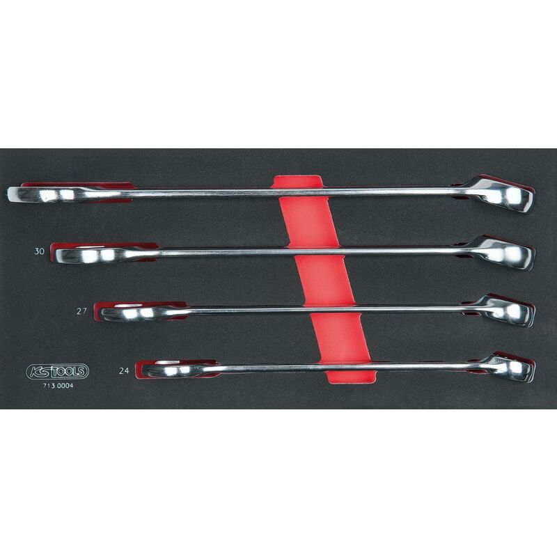

KS TOOLS SCS Juego de llaves combinadas, 4 pzs, en sistema modular 1/3