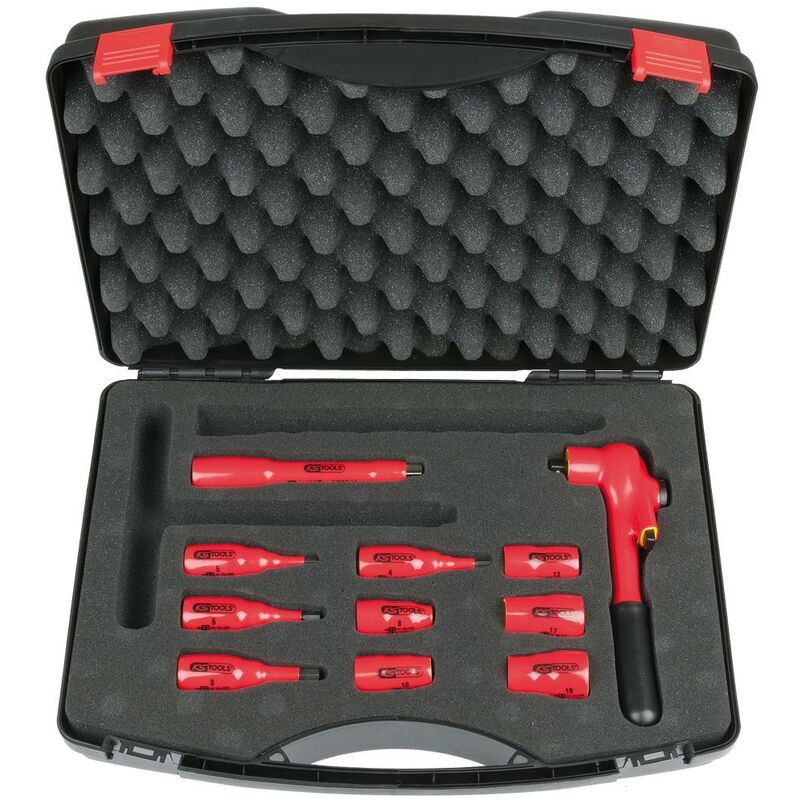 

KS TOOLS 3/8" Juego de llaves de vaso aisladas, 11 pzs