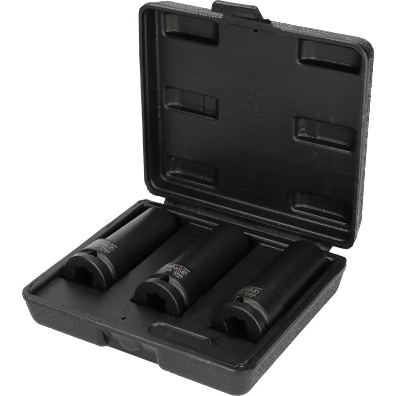 

KS TOOLS Juego de llave de vaso de impacto especial de 1/2' para placas de separación atornilladas, 3 pzs