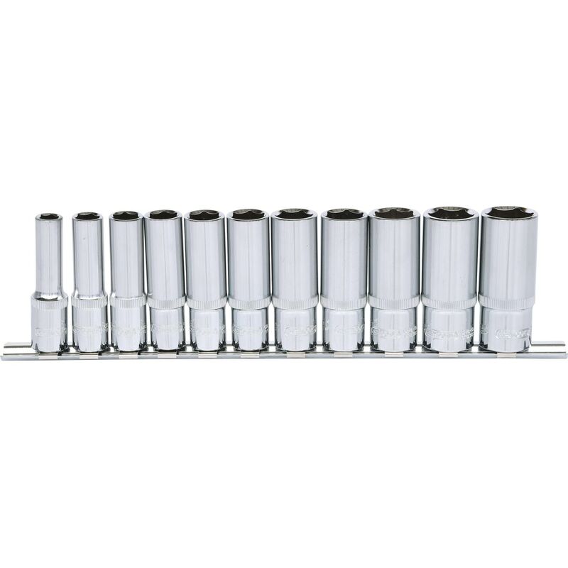 

Kstools - KS TOOLS 3/8' Juego de llaves de vaso hexagonales CHROMEplus, largas, 11 pzs 8-19 mm