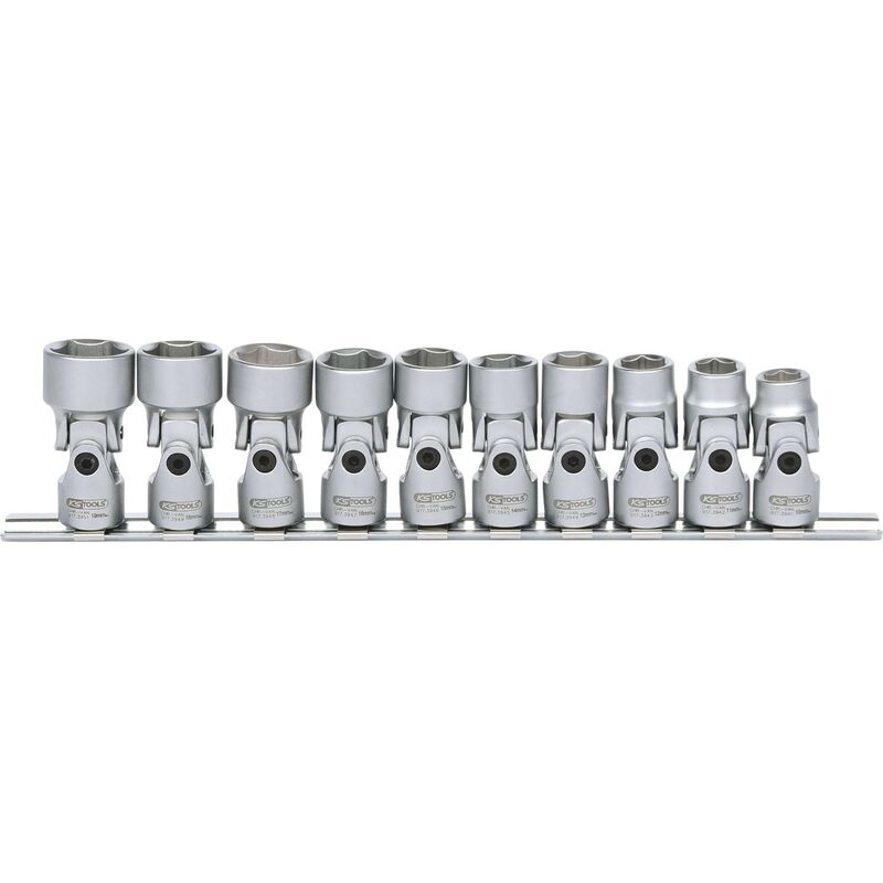 

Kstools - KS TOOLS 3/8' Juego de llaves de vaso hexagonales con articulación, 10 pzs10-19 mm