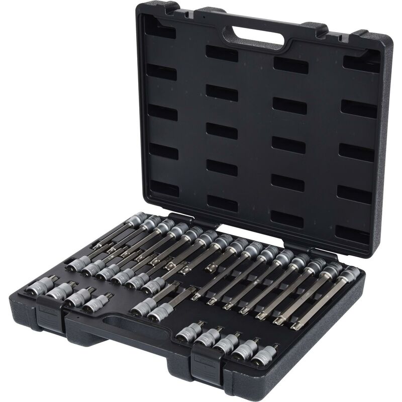 

KS TOOLS 1/2" Juego de llaves de vasos y puntas RIBE, 32 pzs