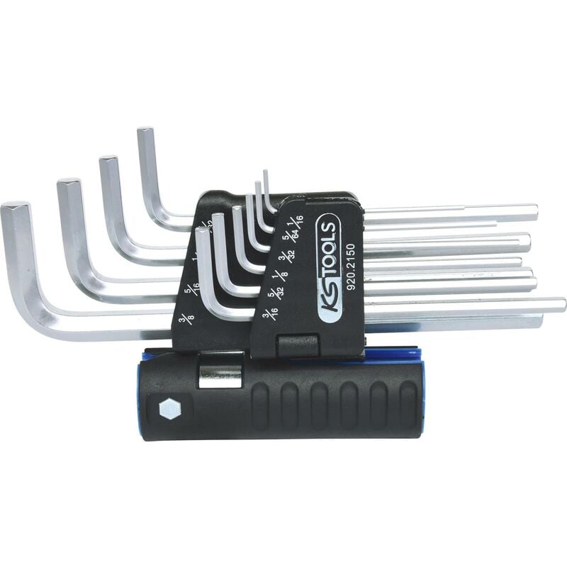 

Kstools - KS TOOLS Juego de llaves Allen,10 pzs largos, pulgadas