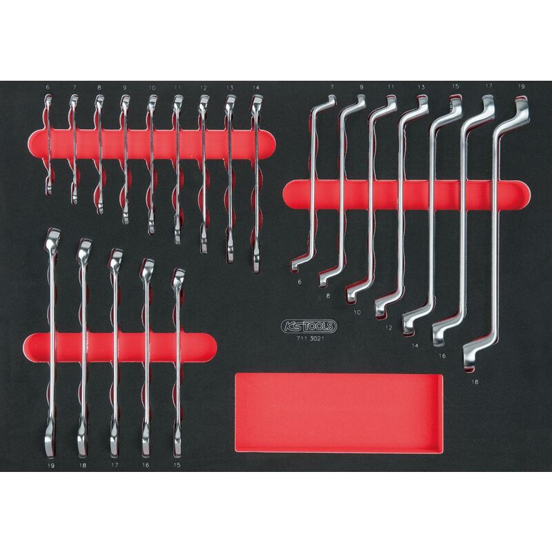 

KS TOOLS SCS Juego de llaves, 21 pzs en sistema modular 1/1