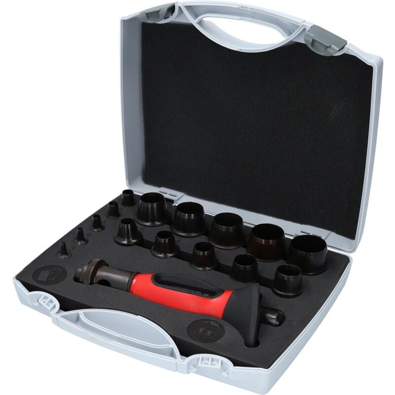 

KS TOOLS Juego de sacabocados anulares 16 pzs