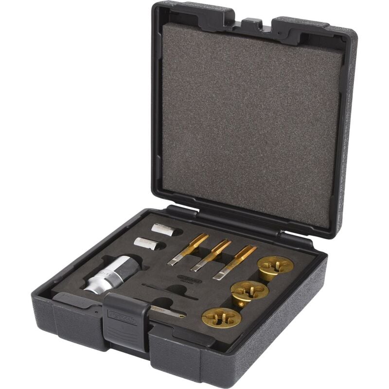 

Kstools - KS TOOLS 3/8' Juego de terrajas para tuercas y tornillos de ruedas, 11 pzs