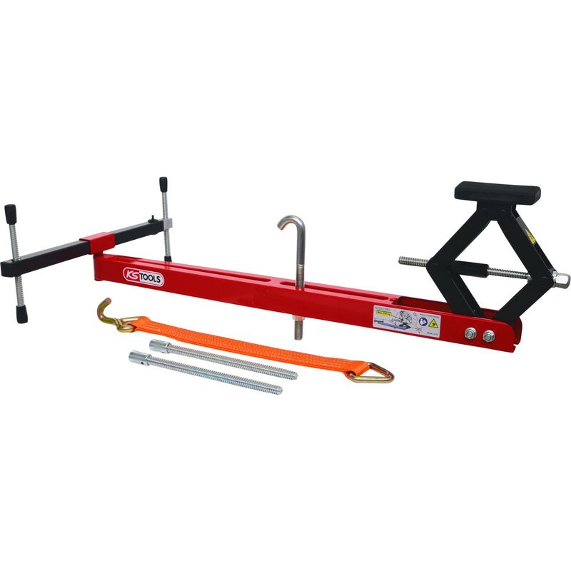

KS TOOLS Juego universal para travesaños de soporte de motor, 4 pzs