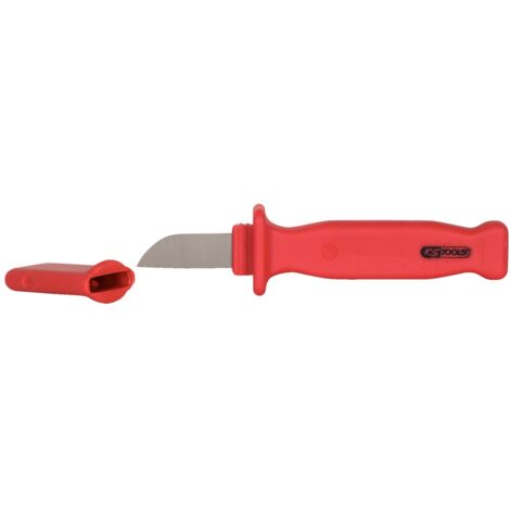 KS Tools Kabelmesser mit Schutzisolierung, 210 mm