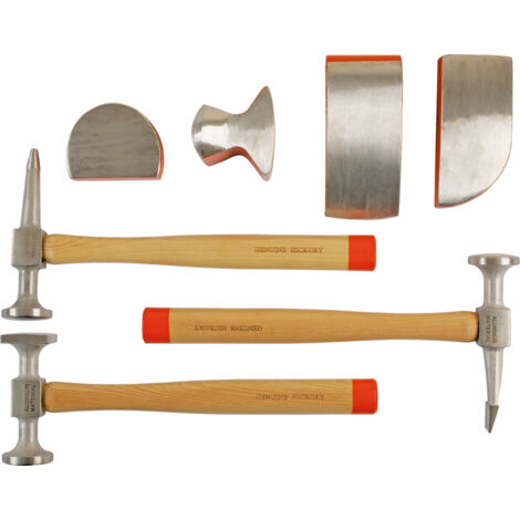 KS TOOLS Kit de débosselage en aluminium pour carrosserie, 7 pcs