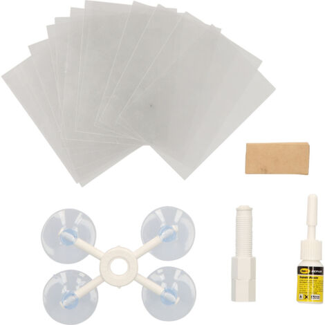 KS Tools - Kit de réparation pare-brise, 15 pcs - 140.2530
