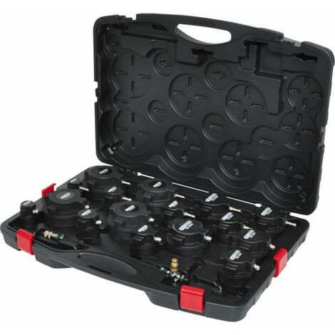 KS TOOLS Kit de test de pression du système Turbo, 17 pcs - 150.2520