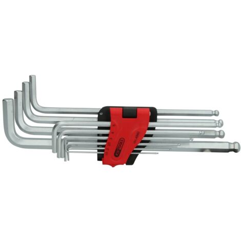 KS Tools Kugelkopf-Innensechskant-Winkelstiftschlüssel-Satz,XL,10-tlg - 151.4940
