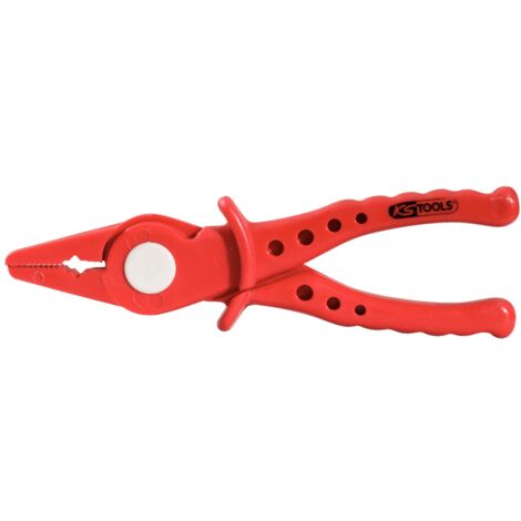 KS Tools Kunststoff-Flachzange mit Schutzisolierung, 180 mm