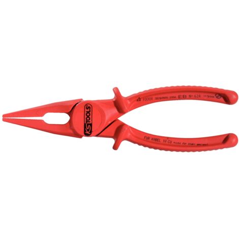 KS Tools Kunststoff-Flachzange mit Schutzisolierung, 190 mm