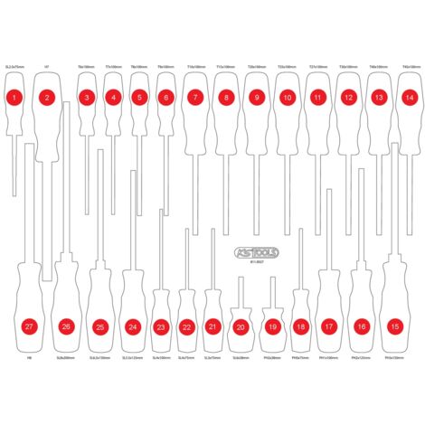 KS TOOLS Leere Schaumstoffeinlage zu 811.0027 ( 811.0027-97 )